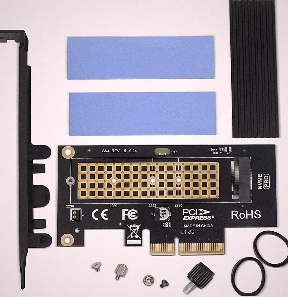 M.2 NVME SSD to PCIe 3.0/4.0 x4 Adapter with Aluminum Heatsink Solution...