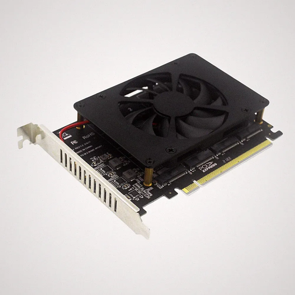 NVME M.2 SSD Adapter Card PCIE 3.0/4.0 4*32Gbps Multi-System Compatibility